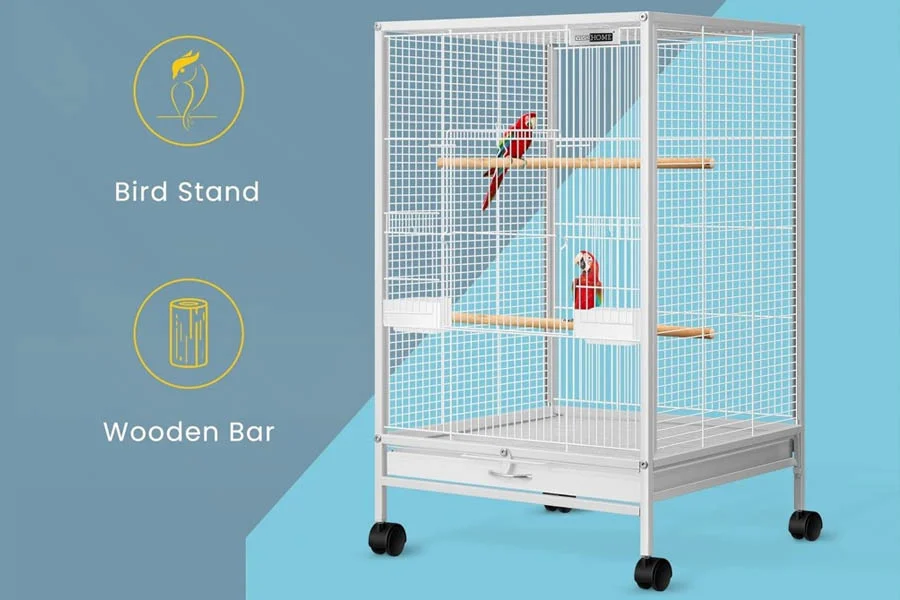 Mobile Cage for Parakeets and Finches