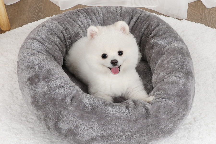 Plush dog mattress