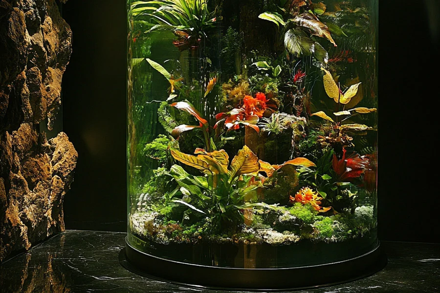 Vertical fish tank