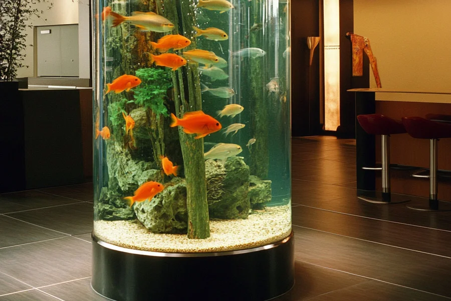 Vertical fish tank