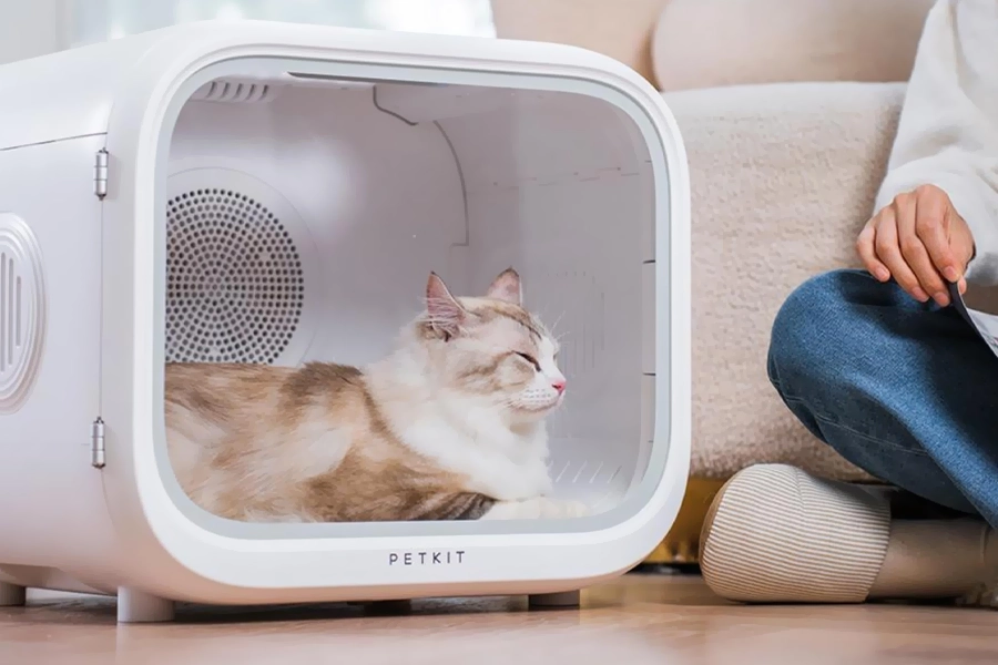 Drying box for pet fur