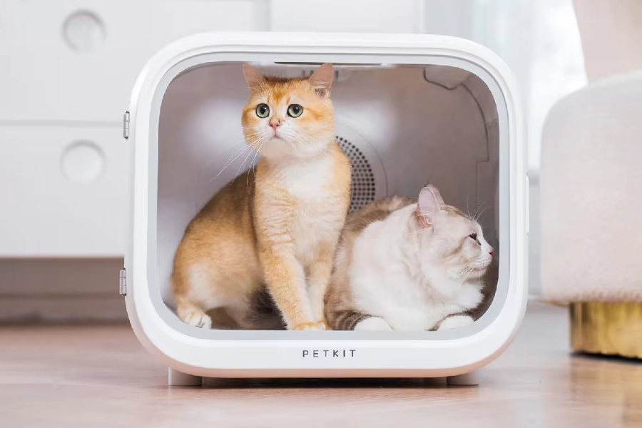 Drying box for pet fur