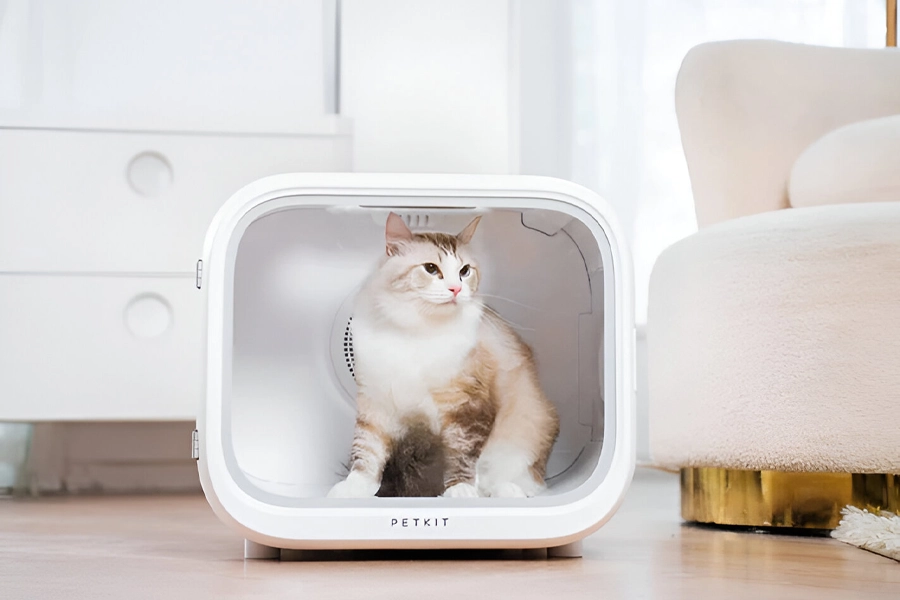 Dog hair drying box